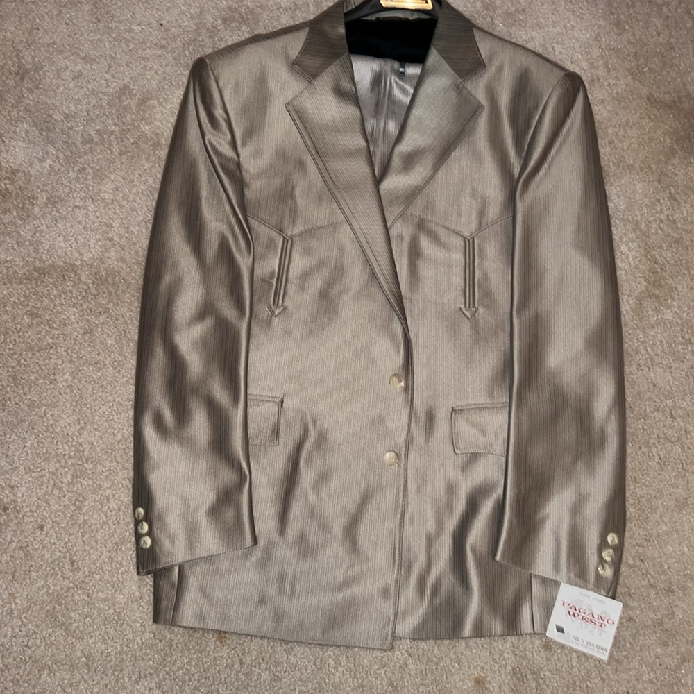 NWT Pagano West Vintage Blazer&Pants Set Size 46R Pants Size 38